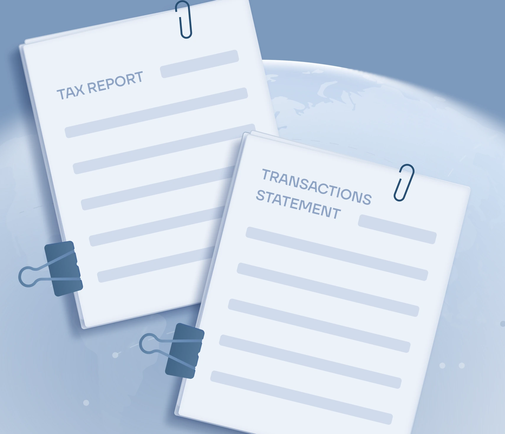 Clean transaction records and statements for Global USD
